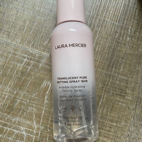 LAURA MERCIER NWT Translucent Pure Hydrating Setting Spray Makeup Fix 16hr NIB - Picture 4 of 7